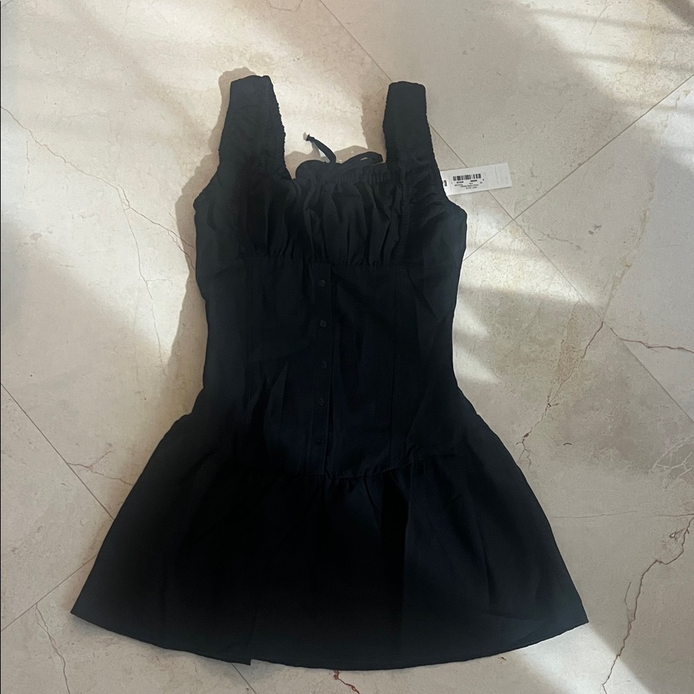 Frankie's Bikinis Black Mini Dress